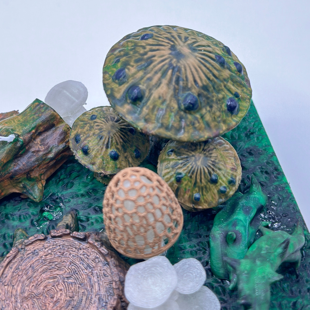Enchanted Fungi Forest Display Scene