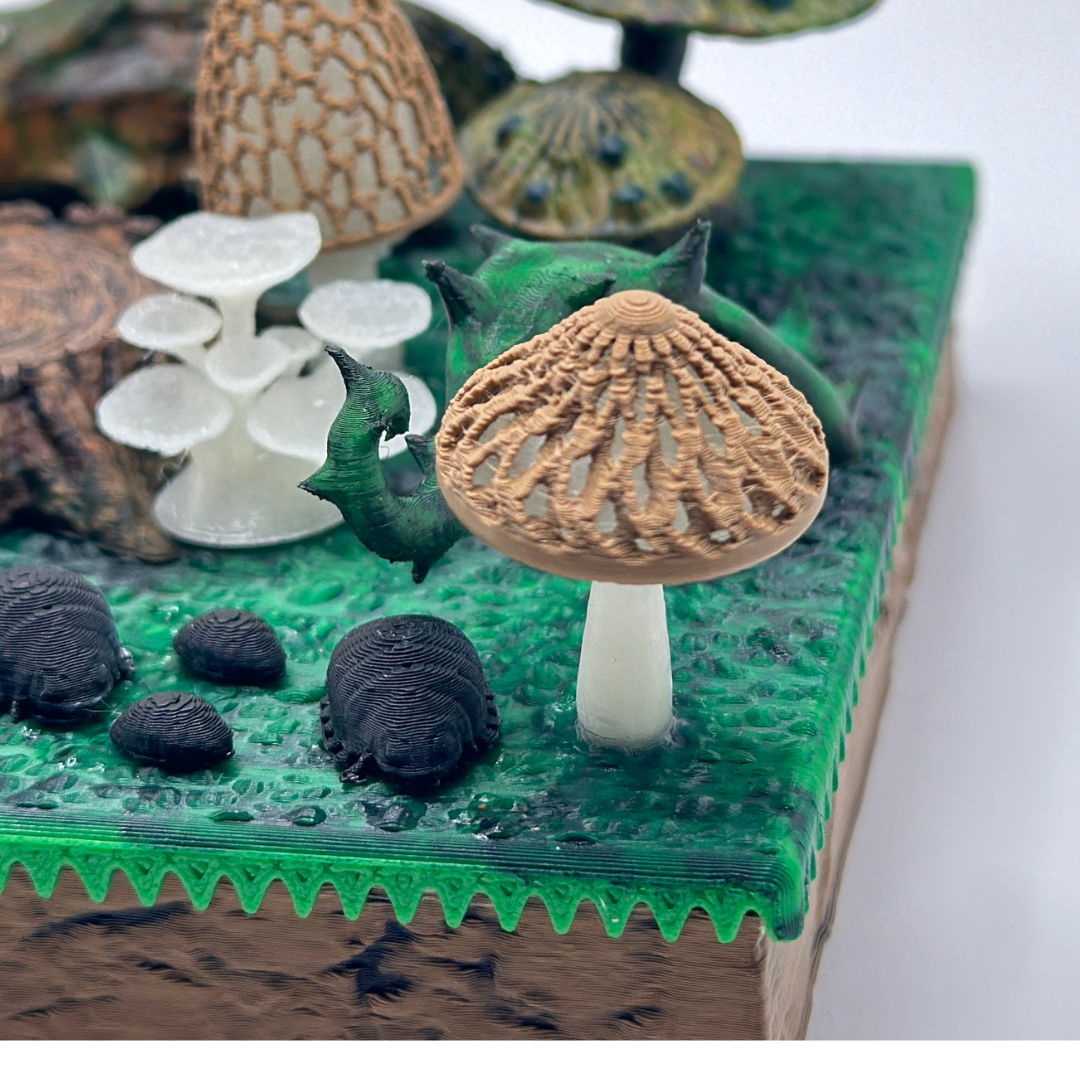 Enchanted Fungi Forest Display Scene
