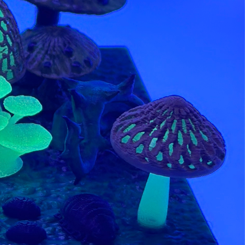 Glow-in-the-Dark Mushroom with Hat – Model 2