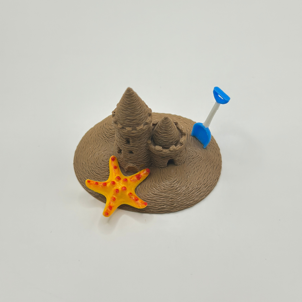 Mini Sandcastle with Starfish and Shovel