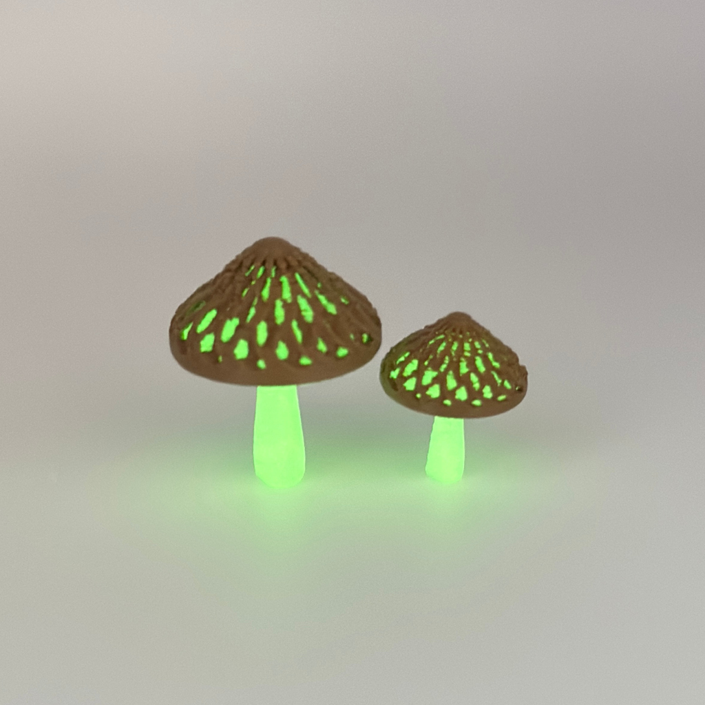Glow-in-the-Dark Mushroom with Hat – Model 2