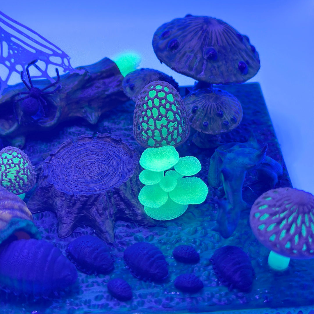 Enchanted Fungi Forest Display Scene