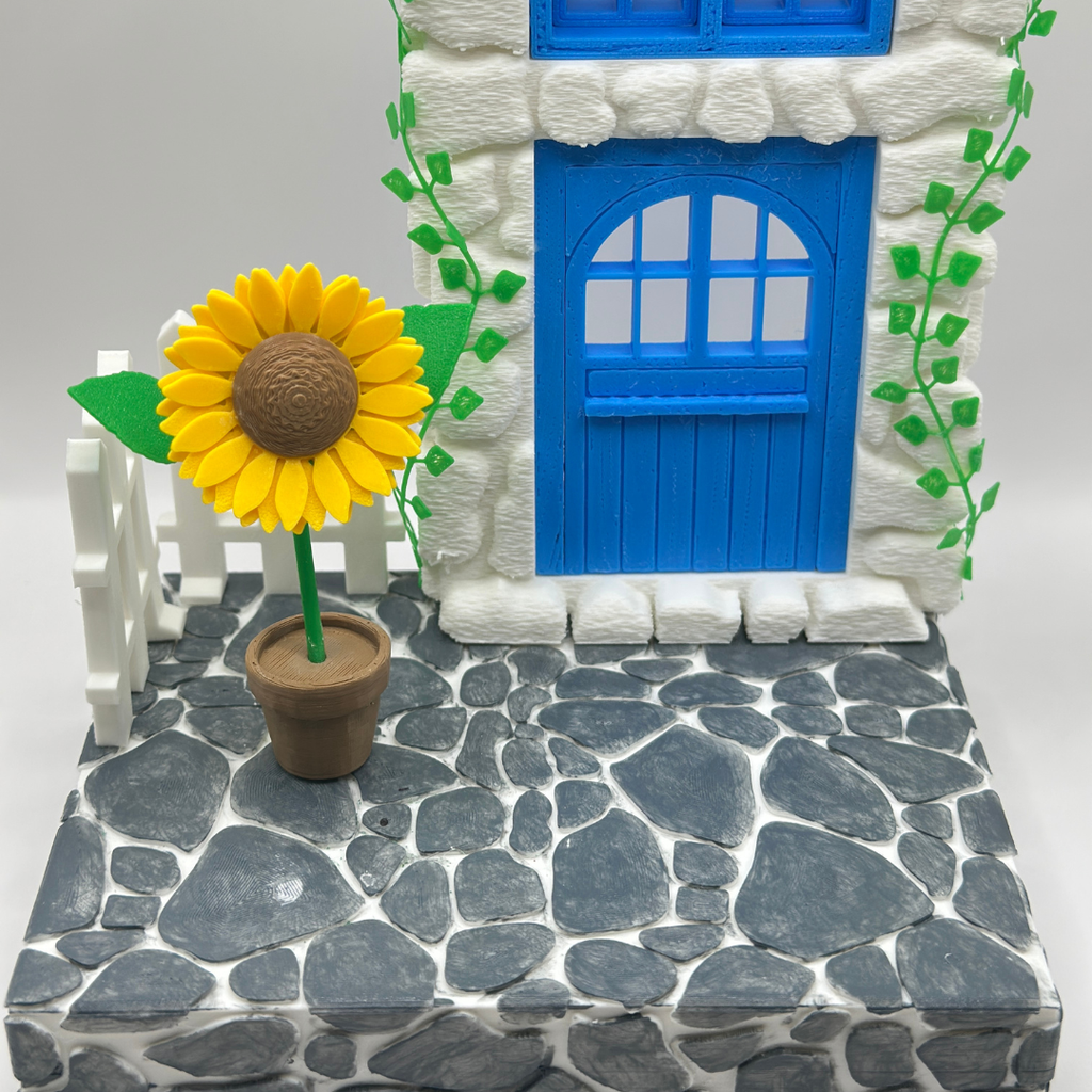 Mini Sunflowers in Tiny Pots